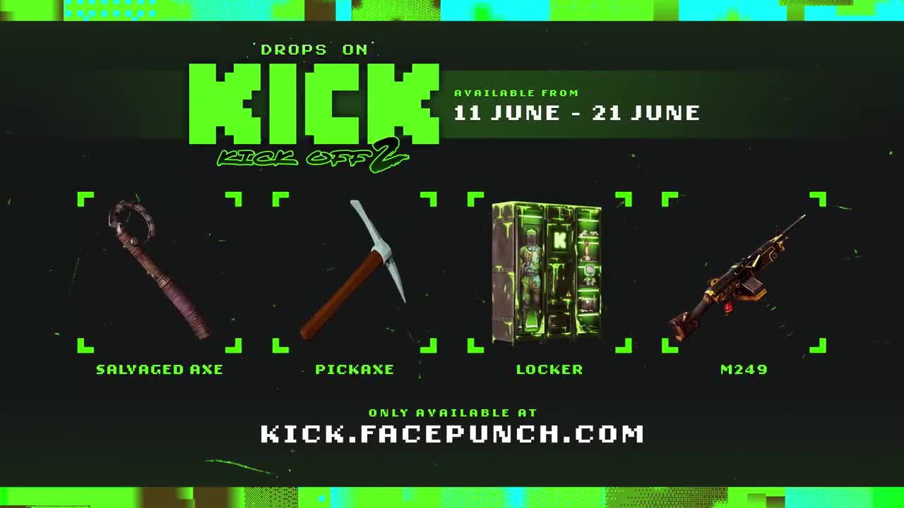 Kick Drops стартуют уже завтра, 11 числа, в 23:00 МСК и продлятся до 22 июня.